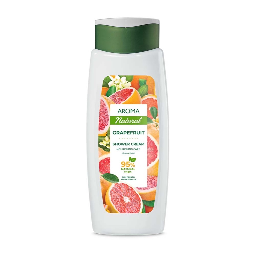 Aroma Natural Shower Cream, Grapefruit / Revitalizing 400 ml